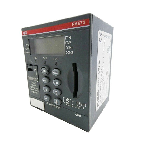 1SAP130300R0271 ABB PM573-ETH Programmable Logic Controller AC500 CPU