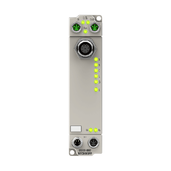 ER5151-0002 BECKHOFF EtherCAT Box, 1-channel encoder interface, incremental, 24 V DC HTL, 1 MHz, M12, zinc die-cast