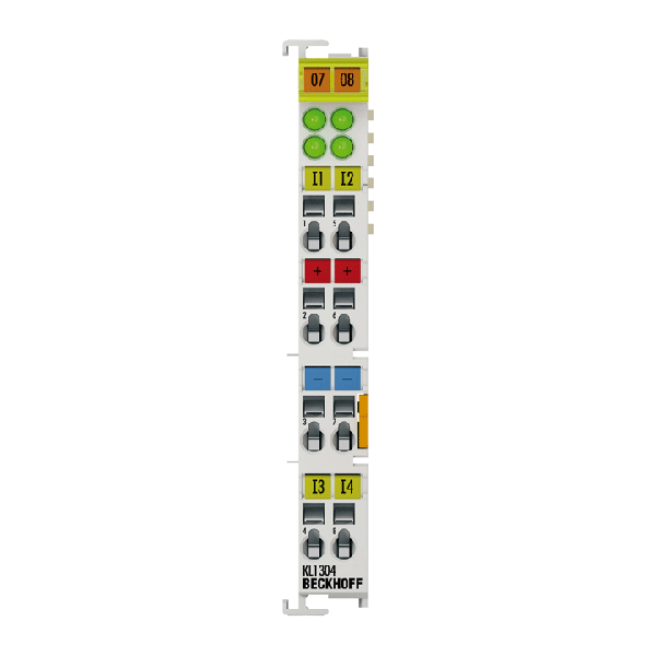 KS1304 BECKHOFF Bus Terminal, 4-channel digital input, 24 V DC, 3 ms, type 2