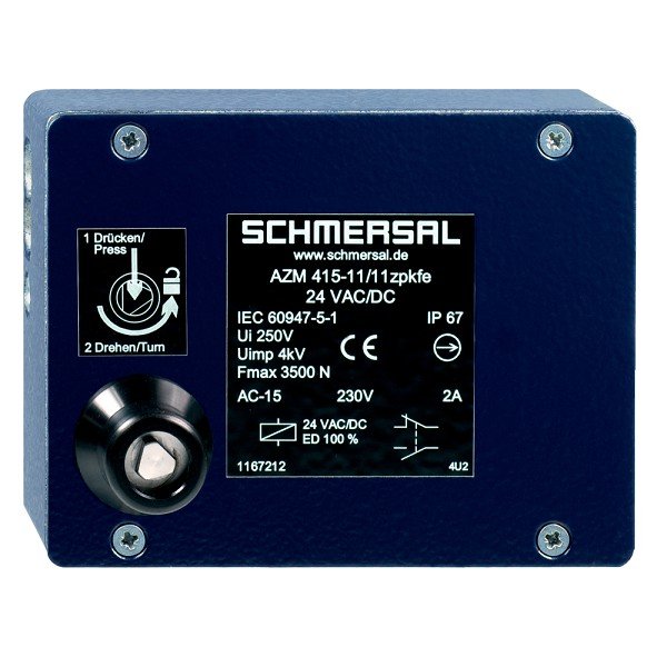 101167212 Schmersal AZM 415-11/11ZPKFE 24VAC/DC Solenoid interlocks