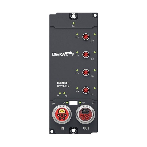 EP9224-0037 BECKHOFF EtherCAT Box, 4-channel power distribution, ENP to EtherCAT P