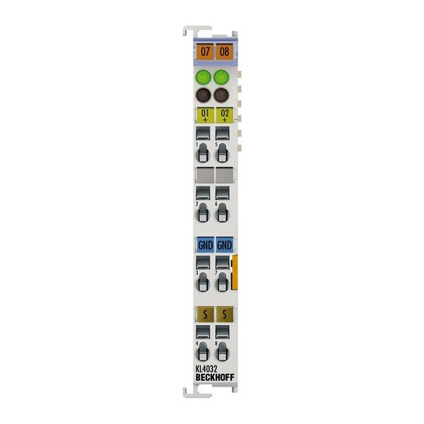 KL4032 BECKHOFF Bus Terminal, 2-channel analog output, voltage, ±10 V, 12 bit, differential