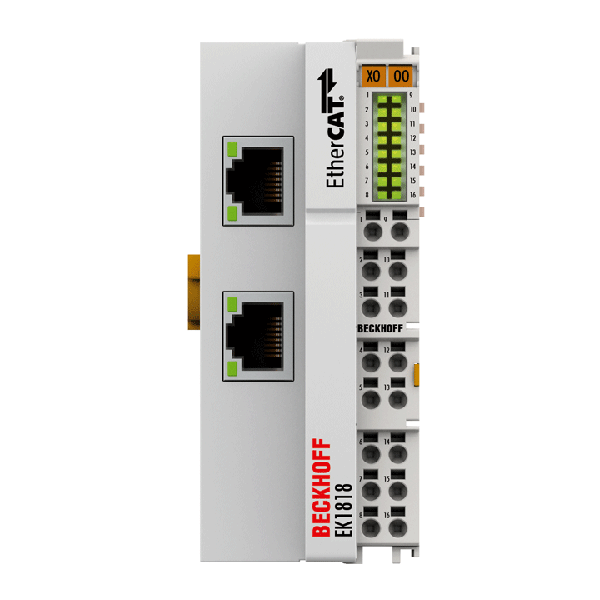 EK1818 BECKHOFF EtherCAT Coupler with integrated digital inputs/outputs
