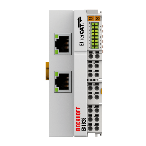 EK1828 BECKHOFF EtherCAT Coupler with integrated digital inputs/outputs