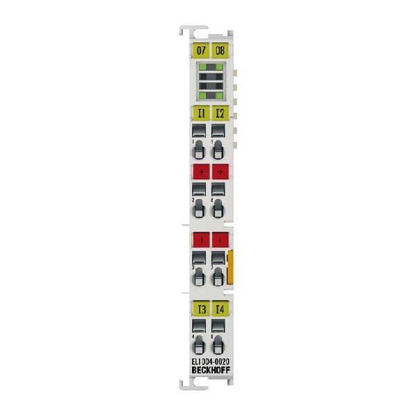 EL1004-0020 BECKHOFF EtherCAT Terminal, 4-channel digital input, 24 V DC, 3 ms, isolation voltage 2500 V DC