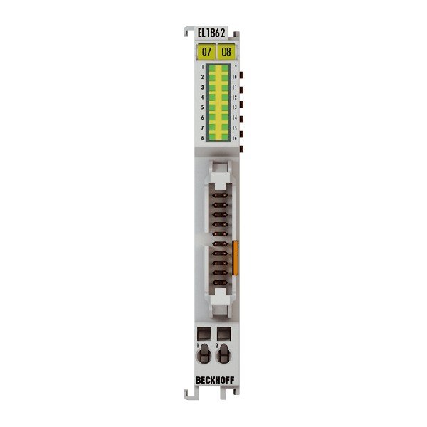 EL1862-0010 BECKHOFF EtherCAT Terminal, 16-channel digital input, 24 V DC, 3 ms, ground switching, flat-ribbon cable