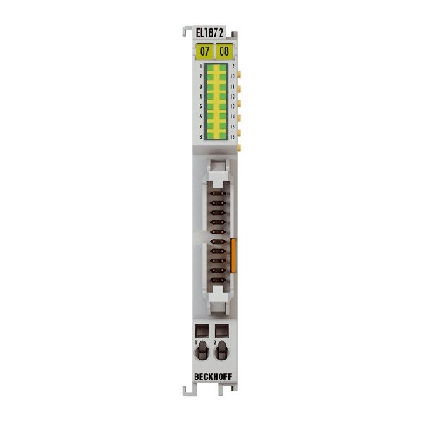 EL1872-0010 BECKHOFF EtherCAT Terminal, 16-channel digital input, 24 V DC, 10 µs, ground switching, flat-ribbon cable