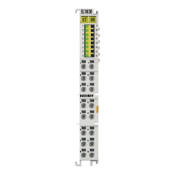 EL1808 BECKHOFF EtherCAT Terminal, 8-channel digital input, 24 V DC, 3 ms, 2-wire connection
