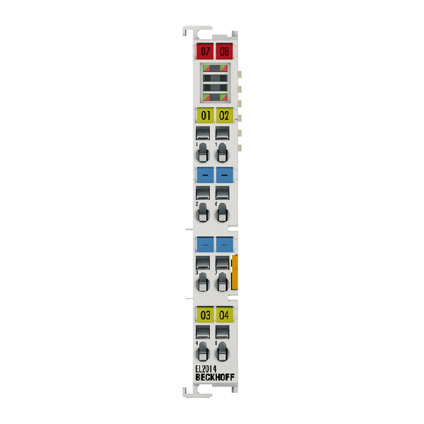 EL2014 BECKHOFF EtherCAT Terminal, 4-channel digital output, 24 V DC, 0.5 A, with diagnostics