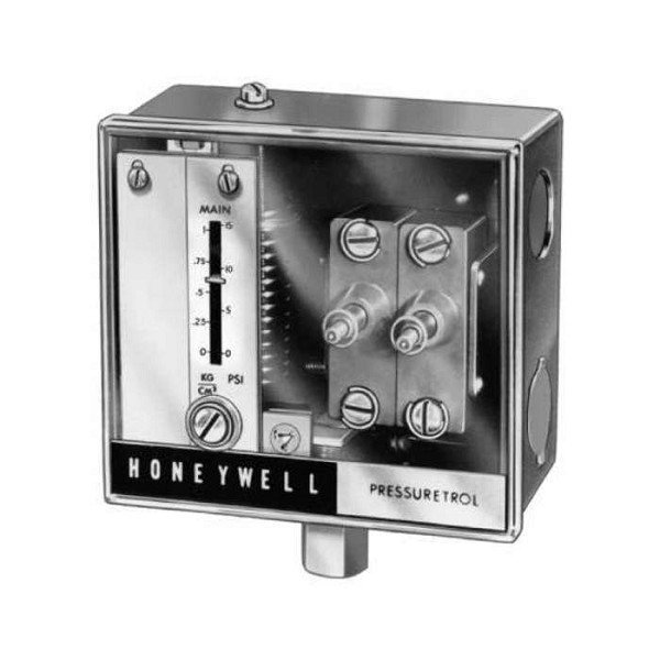 L4079B1033/u Honeywell Pressuretrol Limit Controller (SPST Break On Pressure Rise, Manual Reset Switch Operation, 1/4 in. NPT Mounting)
