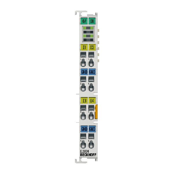 EL3004 BECKHOFF EtherCAT Terminal, 4-channel analog input, voltage, ±10 V, 12 bit, single-ended