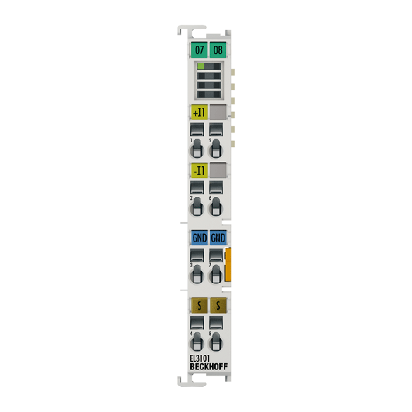 EL3101 BECKHOFF EtherCAT Terminal, 1-channel analog input, voltage, ±10 V, 16 bit, differential