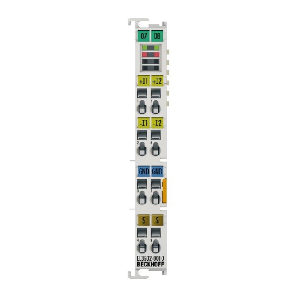 EL3602-0010 BECKHOFF EtherCAT Terminal, 2-channel analog input, voltage, ±75 mV, 24 bit, high-precision