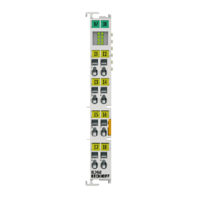 KS3468 BECKHOFF Bus Terminal, 8-channel analog input, voltage, 0…10 V, 12 bit, single-ended, pluggable wiring