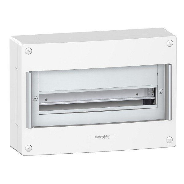 PRA10261 Schneider Electric Pragma surface enclosure - IP30 - 1 x 18 modules - without door