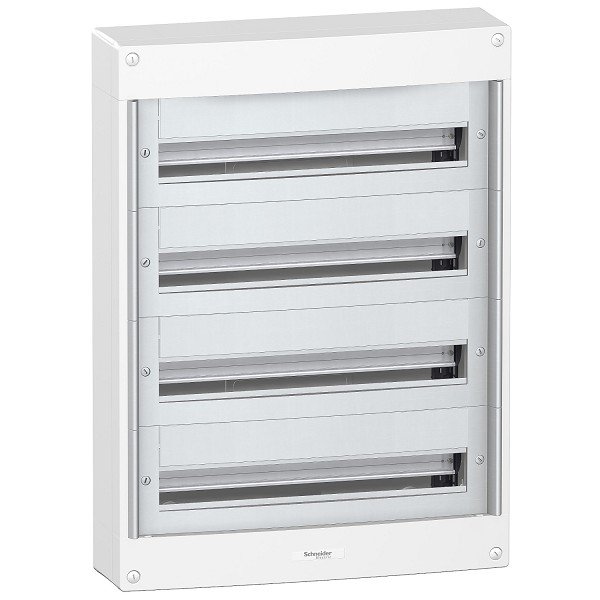 PRA10268 Schneider Electric Pragma surface enclosure - 4 x 24 modules - 160 A - without door