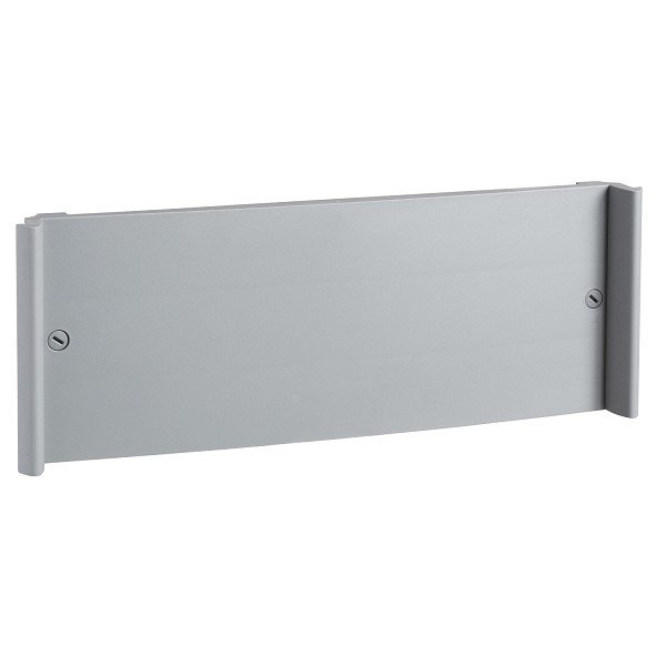PRA90017G Schneider Electric plain front plate - 1 x 18 modules - metal gray - for Pragma