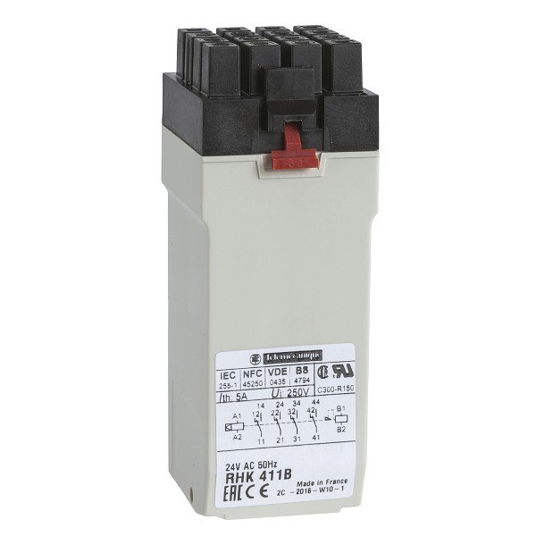 RHK411B Schneider Electric plug-in relay - Harmony RHK - latching - 4 C/O - 24 V AC 50 Hz - 5 A ( This product has been DISCONTINUED and NO REPLACEMENT )