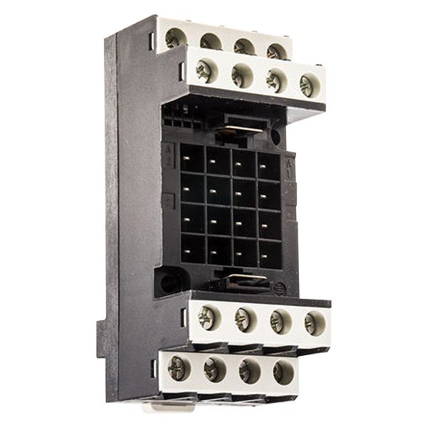 RHZ12 Schneider Electric socket for RH plug-in relay - wrap pins and termipoint pins - sold by 10
