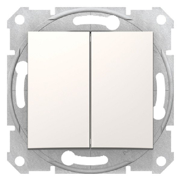 Sedna double 2way switch 10AX cream SDN0600123
