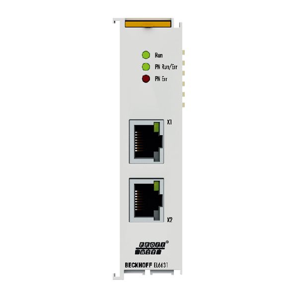 EL6631 BECKHOFF EtherCAT Terminal, 2-port communication interface, PROFINET RT, controller