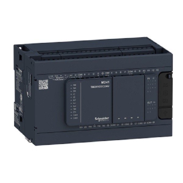 TM241C24R Schneider Electric logic controller, Modicon M241, 24 IO, relay