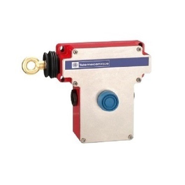 XY2CE2A270H7 Schneider Electric Latching emergency stop rope pull switch, Telemecanique rope pull switches XY2C, e XY2CE, LH side -2NC, booted pushbutton