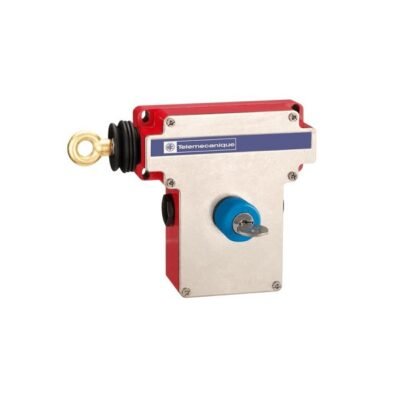 XY2CE2A470 Schneider Electric Latching emergency stop rope pull switch, Telemecanique rope pull switches XY2C, e XY2CE, LH side -2NC, key release pushbutton