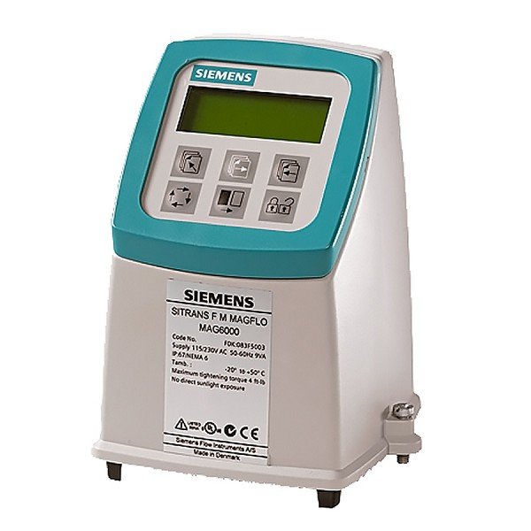 7ME6910-1AA10-1BA0 Siemens MAG 5000, IP67 / NEMA 4X/6, Polyamid enclosure, With display, With HART, 115-230V AC 50/60 Hz