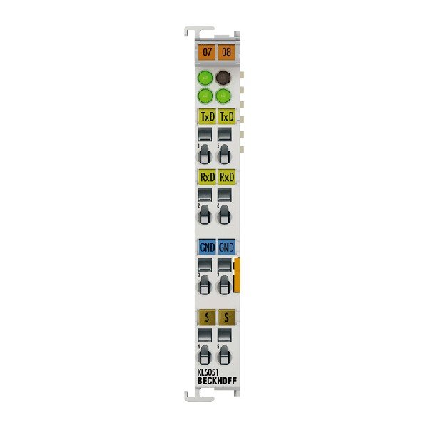 KL6051 BECKHOFF Bus Terminal, 1-channel communication interface, serial, 62.5 kBaud