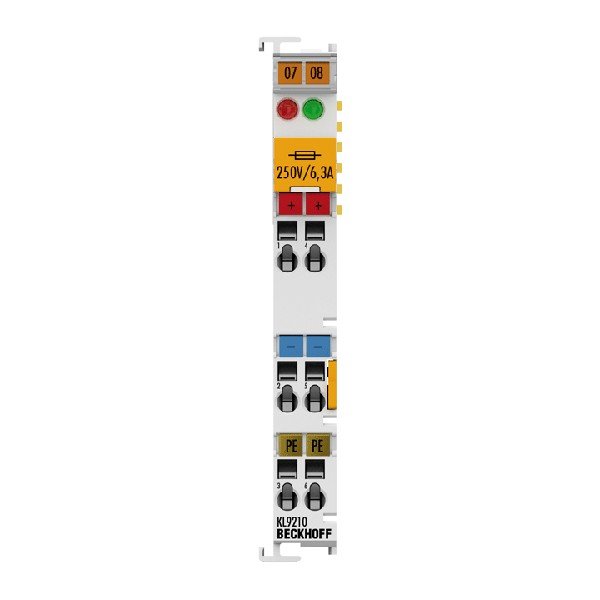 KL9210 BECKHOFF Potential supply terminal, 24 V DC, with diagnostics and fuse