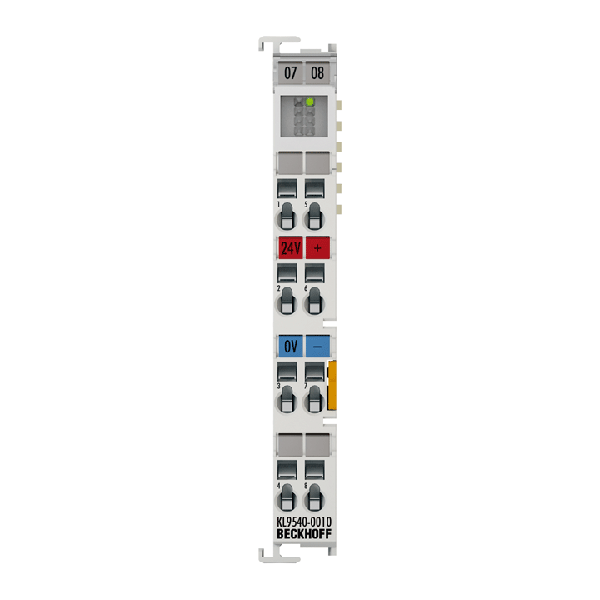KL9540-0010 BECKHOFF System terminal, surge filter field supply for analog terminals