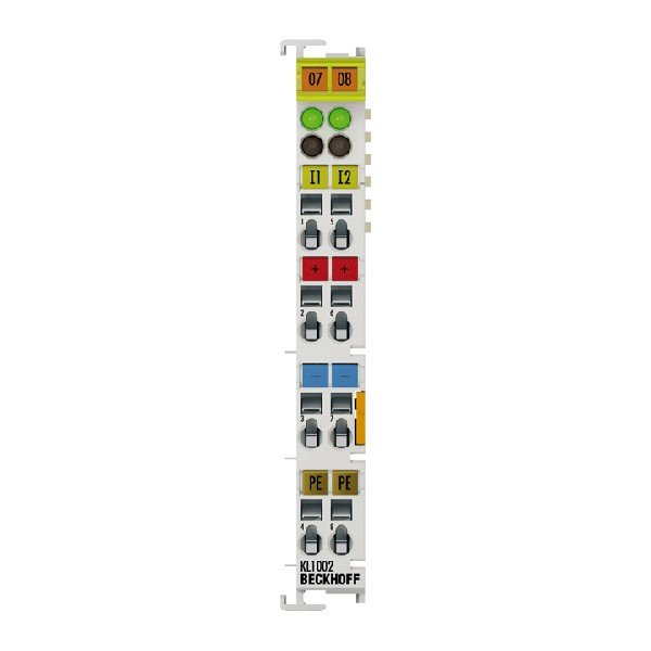 KS1002 BECKHOFF Bus Terminal, 2-channel digital input, 24 V DC, 3 ms, pluggable wiring