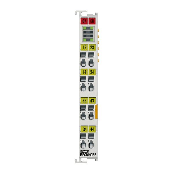KS2634 BECKHOFF Bus Terminal, 4-channel relay output, 250 V AC, 30 V DC, 4 A, pluggable wiring