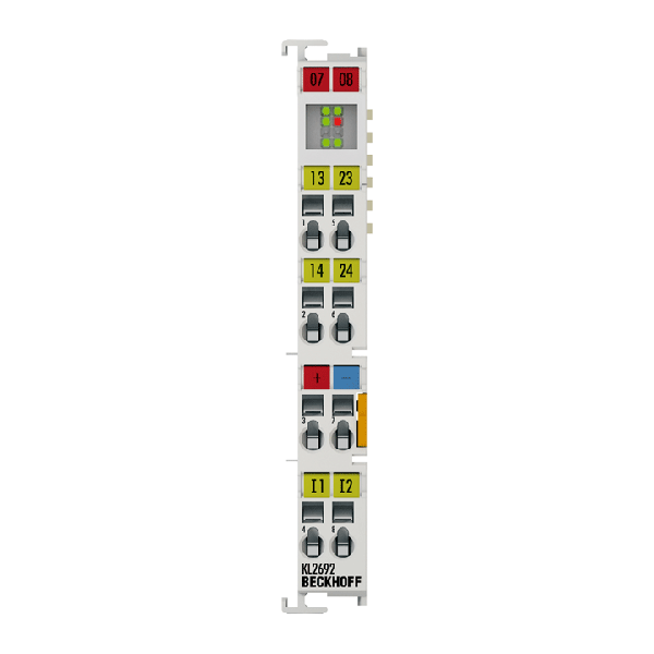 KS2692 BECKHOFF Bus Terminal, 2-channel relay output, cycle monitoring, 30 V DC, 3 A, pluggable wiring