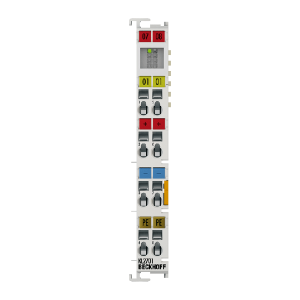 KS2701 BECKHOFF Bus Terminal, 1-channel solid state relay output, 0…230 V AC/DC, 3 A, pluggable wiring