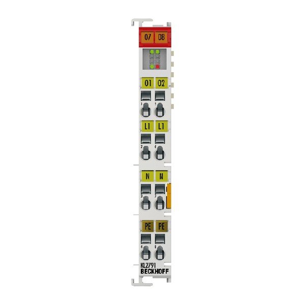 KS2791 BECKHOFF Bus Terminal, 1-channel motion interface, AC motor, 230 V AC, 0,9 A, pluggable wiring