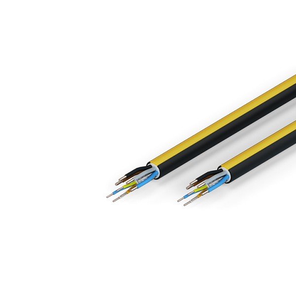 ZB7213-R003 BECKHOFF EtherCAT/Ethernet cable, no overall shield, PUR, drag-chain suitable, 4 x 1.5 mm² + (1 x 4 x AWG22), black with yellow stripe, OD = 10.8 mm (±0.2 mm)