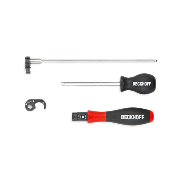 ZB8800 BECKHOFF Torque wrench for M8 cables with knurl, incl. ratchet, adjustable 0.5…1.7 Nm