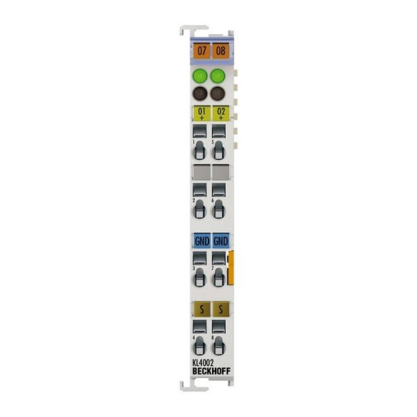 KL4002 BECKHOFF Bus Terminal, 2-channel analog output, voltage, 0…10 V, 12 bit, differential