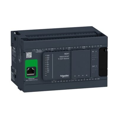 TM241CE24T Schneider Electric logic controller, Modicon M241, 24 IO, transistor, PNP, Ethernet
