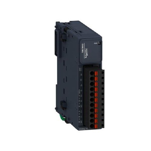 TM3TM3G Schneider Electric Analog IO module, Modicon TM3, 2 analog or temperature inputs, 1 analog output, spring, 24V DC