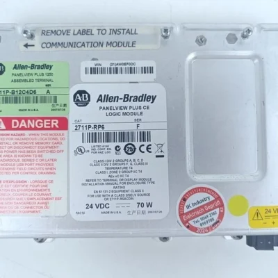 Allen Bradley 2711P-B12C4D6 Logic Module 2711P-RP6 Ser F TESTED TOP ZUSTAND