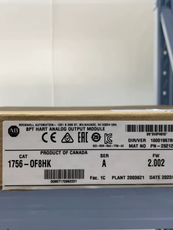 Allen Bradley 1756-OF8HK Module Conformally Coated