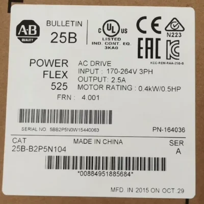 ALLEN BRADLEY 25B-B2P5N104 AC Drive